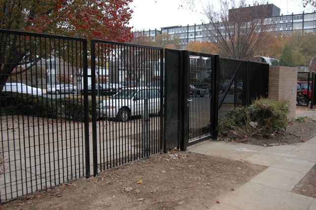 Black Fenced Gate
