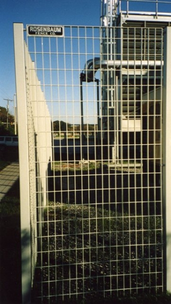White Safety Fence Railing