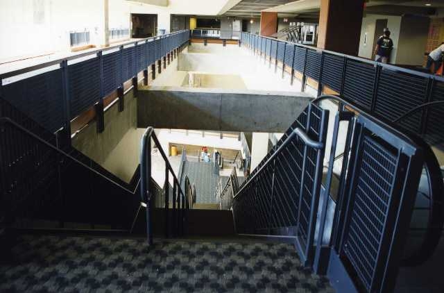Metro Station Stairs Railings