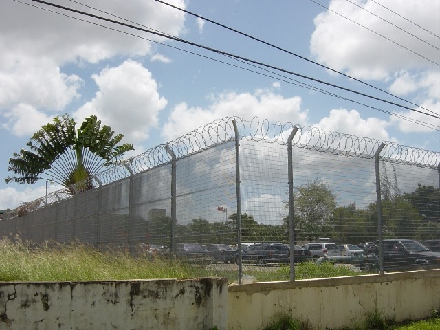 high security fence for parking area