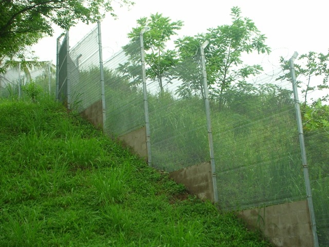 high security fence for hill area
