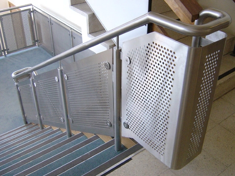 Perforated Stair Safety Railing
