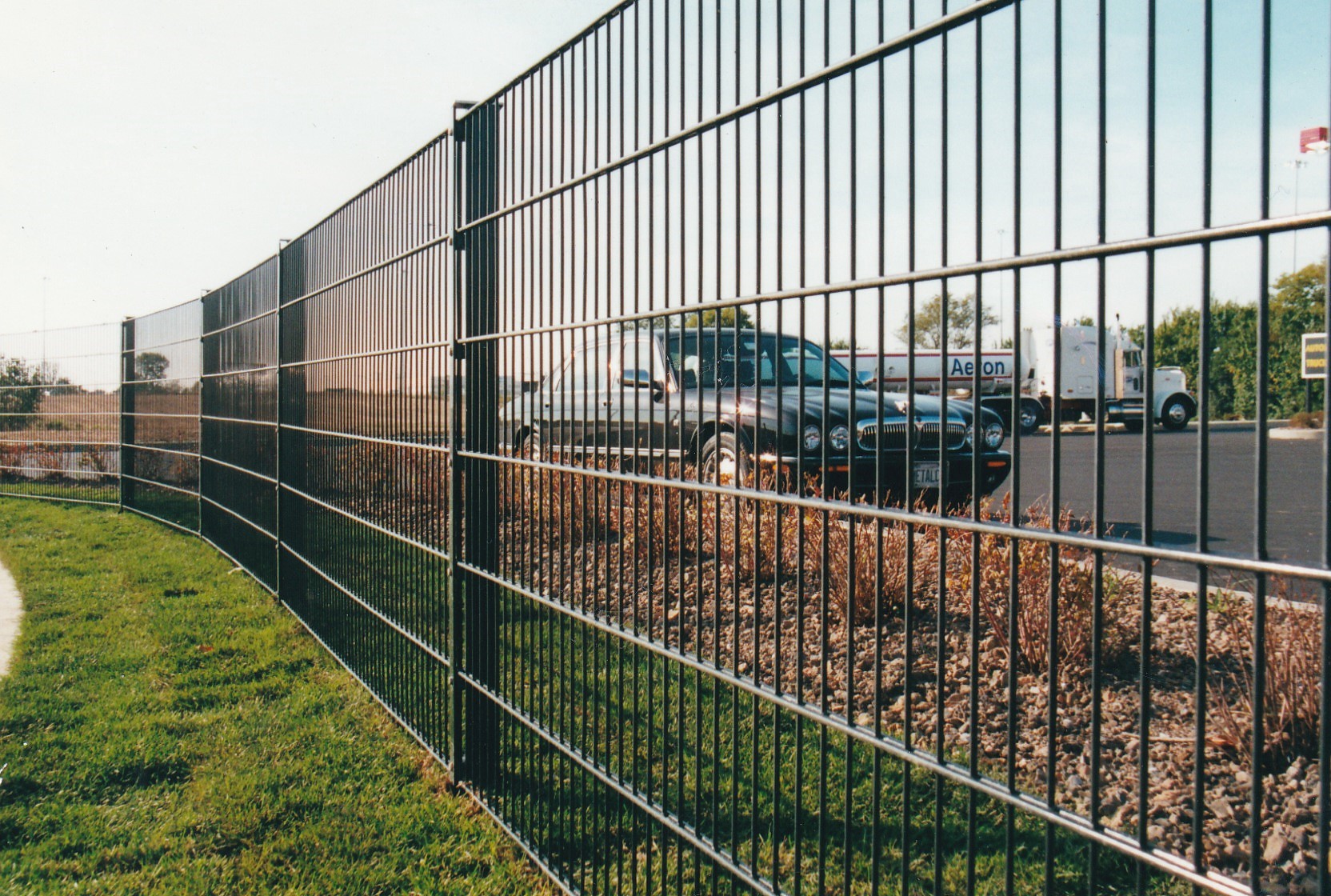 Black Fence Panel