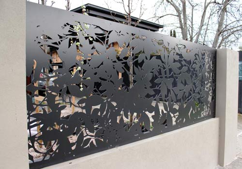 Perforated Metal Art Fence