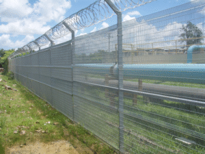 metal security fencing