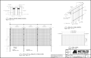 fence CAD drawing