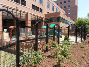 metal security fence